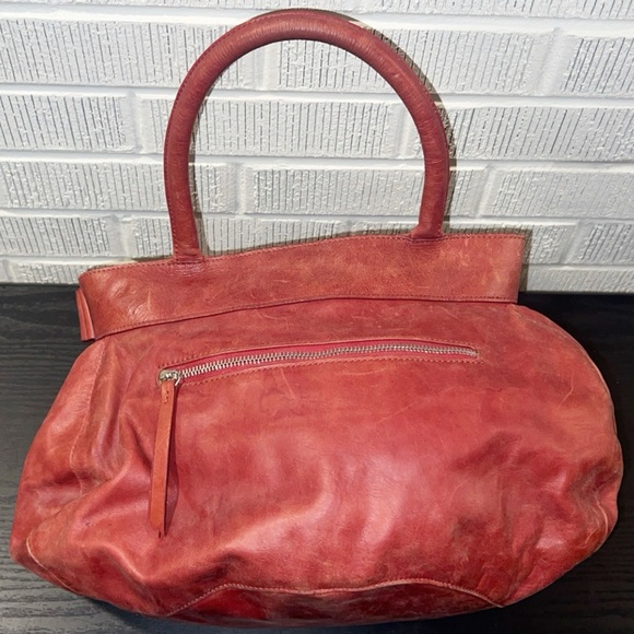 CHLOE Red Leather Bow Shoulder Bag - Picture 3 of 10